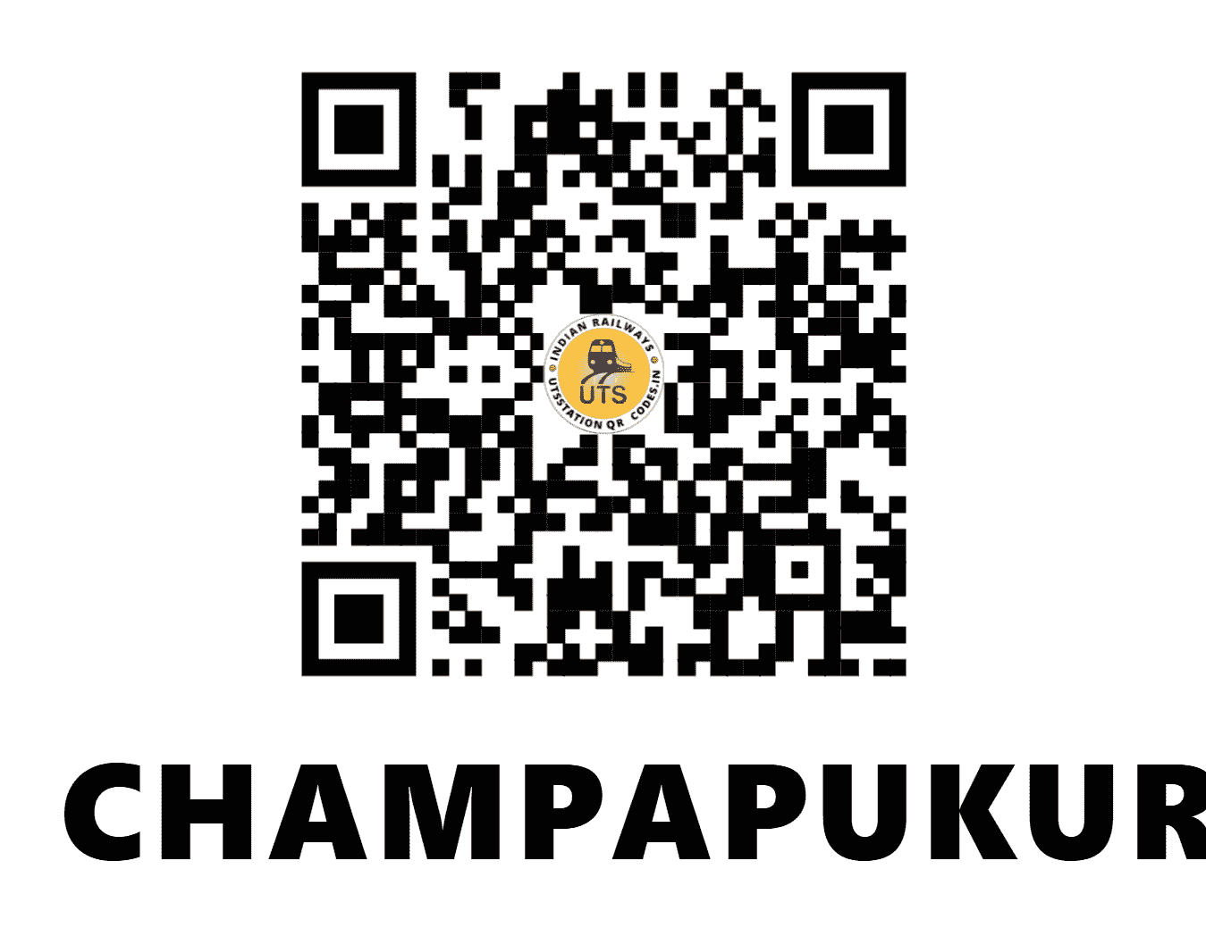 UTS QR Code for CHAMPAPUKUR - CQR - ER (WEST BENGAL)